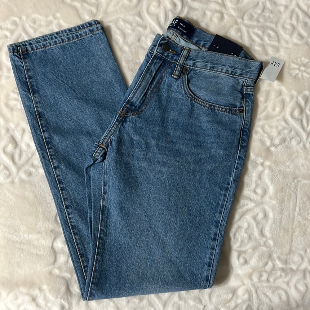GAP Mid rise straight leg denim